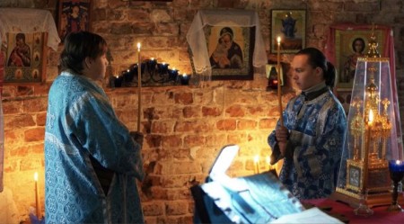 Первая литургия на престольный праздник в Шитьково