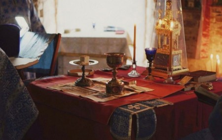Первая литургия на престольный праздник в Шитьково